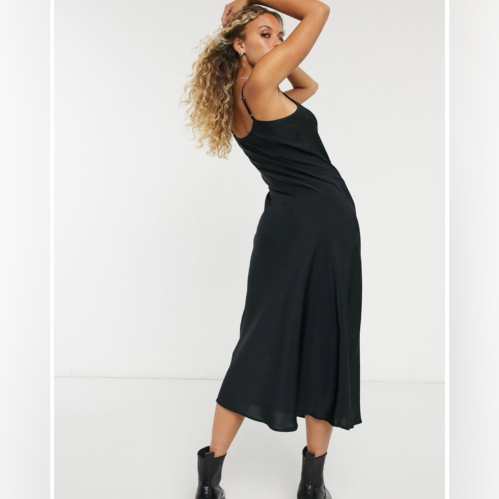 All Saints Tierney Black Lingerie Style Slip Dress (Size Large) - Picture 3 of 5